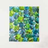 ターコイズ型 タペストリー (正面)