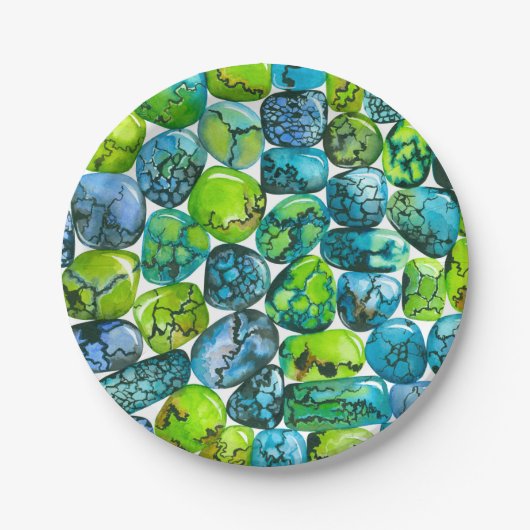 ターコイズ型 ペーパープレート (正面)