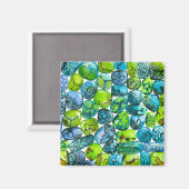 ターコイズ型 マグネット (正面/裏面)