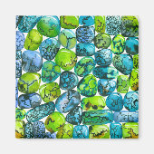 ターコイズ型 マグネット (正面)