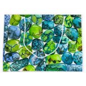 ターコイズ型 ラージペーパーバッグ (正面)