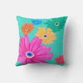 ターコイズ夏フローラ クッション (裏面)