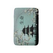 ターコイズ夜のアジア"生命"バスマット バスマット (正面縦)