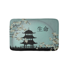 ターコイズ夜のアジア"生命"バスマット バスマット