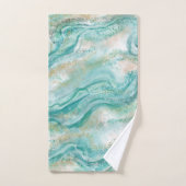ターコイズ大理石バスタオールセットギフト バスタオルセット (ハンドタオル)