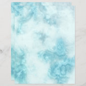 ターコイズ大理石バックグラウンドクラフトスクラップブック紙 (正面/裏面)