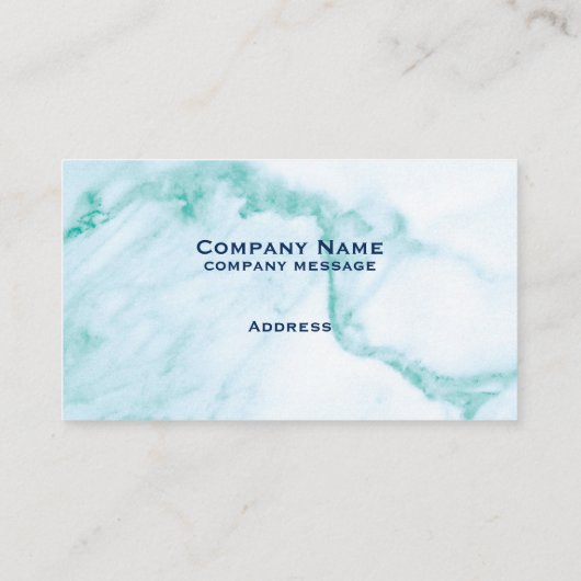 ターコイズ大理石名刺 名刺 (裏面)