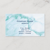 ターコイズ大理石名刺 名刺 (正面)