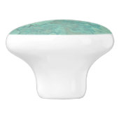 ターコイズ大理石抽象芸術 セラミックノブ (側面)