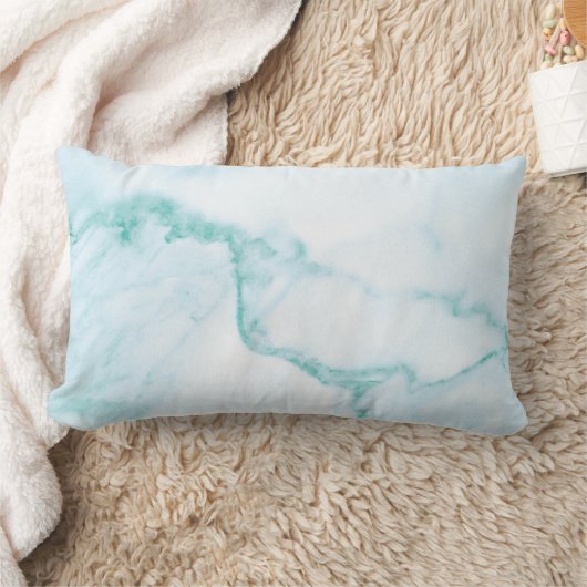 ターコイズ大理石腰枕 ランバークッション (ブランケット)