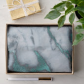 ターコイズ大理石質感 薄葉紙 (ギフト)