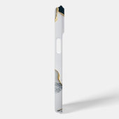 ターコイズ大理石 ホワイト 大理石 ゴールド Case-Mate iPhoneケース (裏面 / 右)