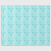 ターコイズ大理石 ラッピングペーパー (フラット)