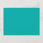 ターコイズ孔雀の色のアクセント準備カスタマイズ完了 ポストカード (正面)