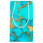 ターコイズ宝石スモール抱き枕 スモールペーパーバッグ (正面)