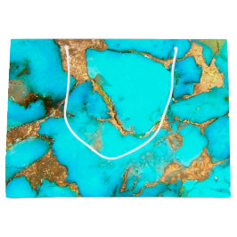 ターコイズ宝石抱き枕 ラージペーパーバッグ