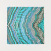 ターコイズ宝石 タペストリー (正面(横))