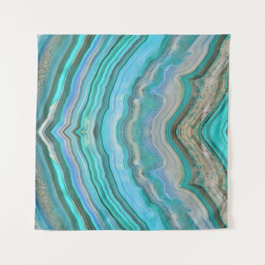 ターコイズ宝石 タペストリー (正面(横))