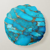 ターコイズ宝石 ラウンドクッション (裏面)