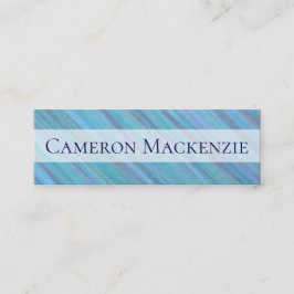 ターコイズ室 |青いティール（緑がかった色）の穏やかなブラカッコいいシストローク スキニー名刺