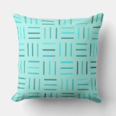 ターコイズ幾何学 クッション (正面)