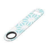 ターコイズ幾何学 スピード栓抜き (正面アングル)