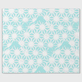 ターコイズ幾何学 ラッピングペーパー (フラット)