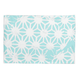 ターコイズ幾何学 枕カバー