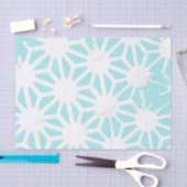 ターコイズ幾何学 薄葉紙 (クラフト)