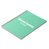 ターコイズ建物ブロック ノートブック (左側)