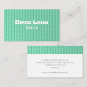ターコイズ建物ブロック 名刺 (正面/裏面)