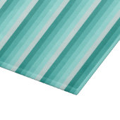 ターコイズ影ストライプ影 カッティングボード (角)