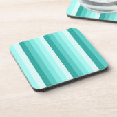 ターコイズ影ストライプ影 コースター (左側)