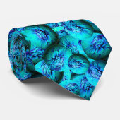 ターコイズ惑星 – 3D光学の抽象芸術パターン ネクタイ (ロール)