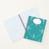 ターコイズ抽象芸術スパイラルノートブック ノートブック (内部)