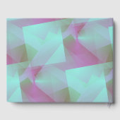 ターコイズ抽象芸術パステル50th誕生日ゲストブック ゲストブック (裏面)