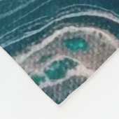 ターコイズ抽象芸術大フリースブランケット フリースブランケット (角)