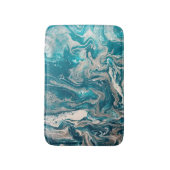 ターコイズ抽象芸術小風呂マット バスマット