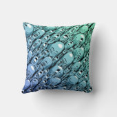 ターコイズ抽象芸術 クッション (裏面)