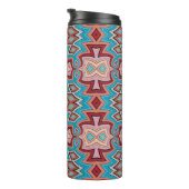 ターコイズ数々の南西インスパイア形状 タンブラー (回転右)