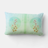 ターコイズ日本のフローラが咲く春 ランバークッション (裏面)