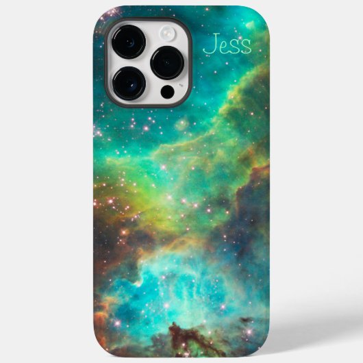 ターコイズ星雲 – *パーソナライズ* Case-Mate iPhoneケース (裏面)