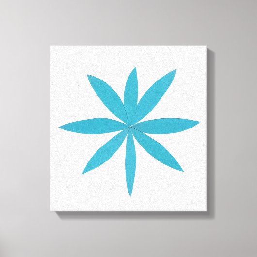 ターコイズ星 キャンバスプリント (正面)