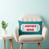 ターコイズ映画チケットシネマピロー ランバークッション (椅子)