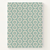 ターコイズ春の花 ノートブック (裏面)