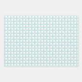 ターコイズ春パターン無地の&ラッピング紙 ラッピングペーパーシート (正面)