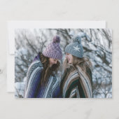 ターコイズ書道が私の花嫁となる 招待状 (裏面)