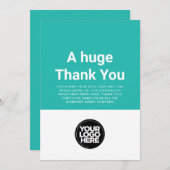 ターコイズ有償スタッフ評価カード 招待状 (正面/裏面)