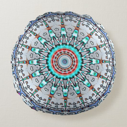 ターコイズ枕のラウンドTouch ラウンドクッション (正面)