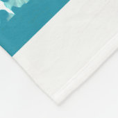 ターコイズ毛布のチータのプリントのダンス フリースブランケット (角)